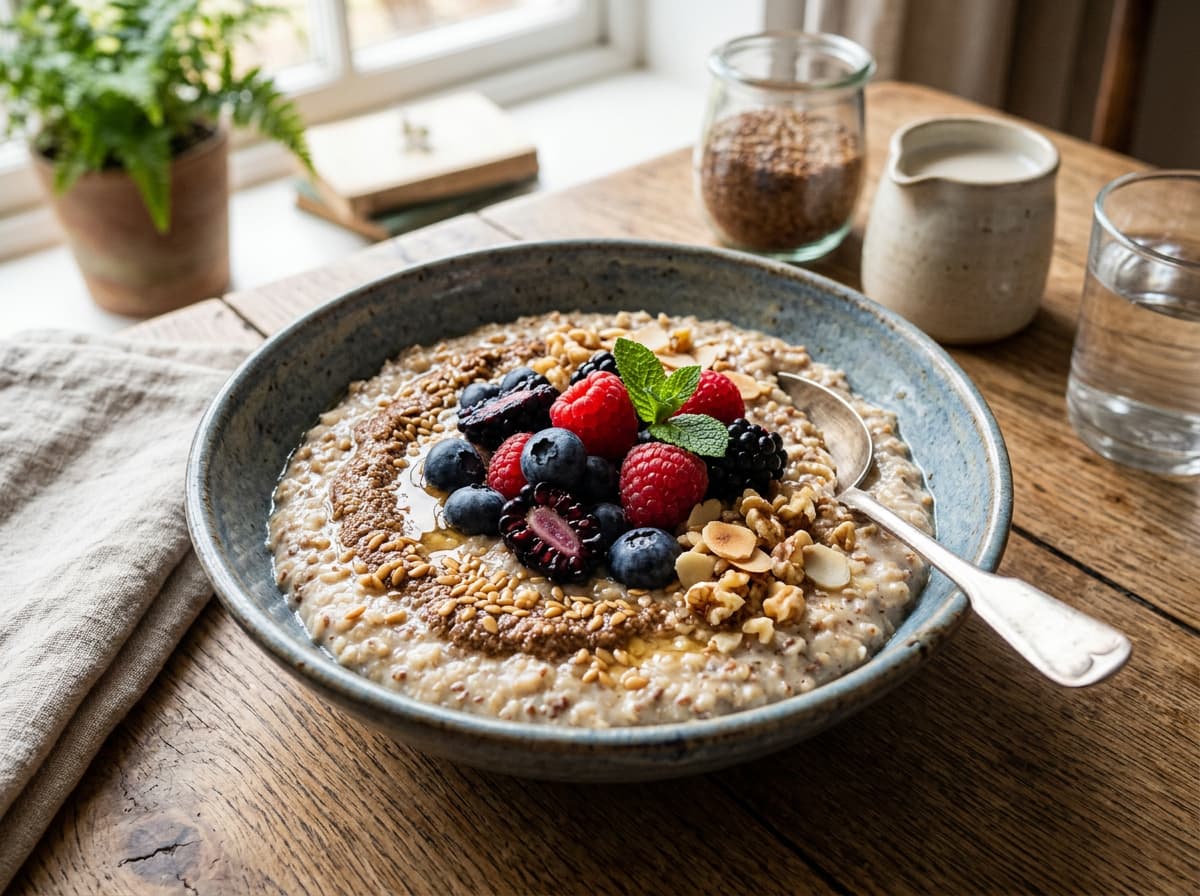Flaxseed & Berry Porridge