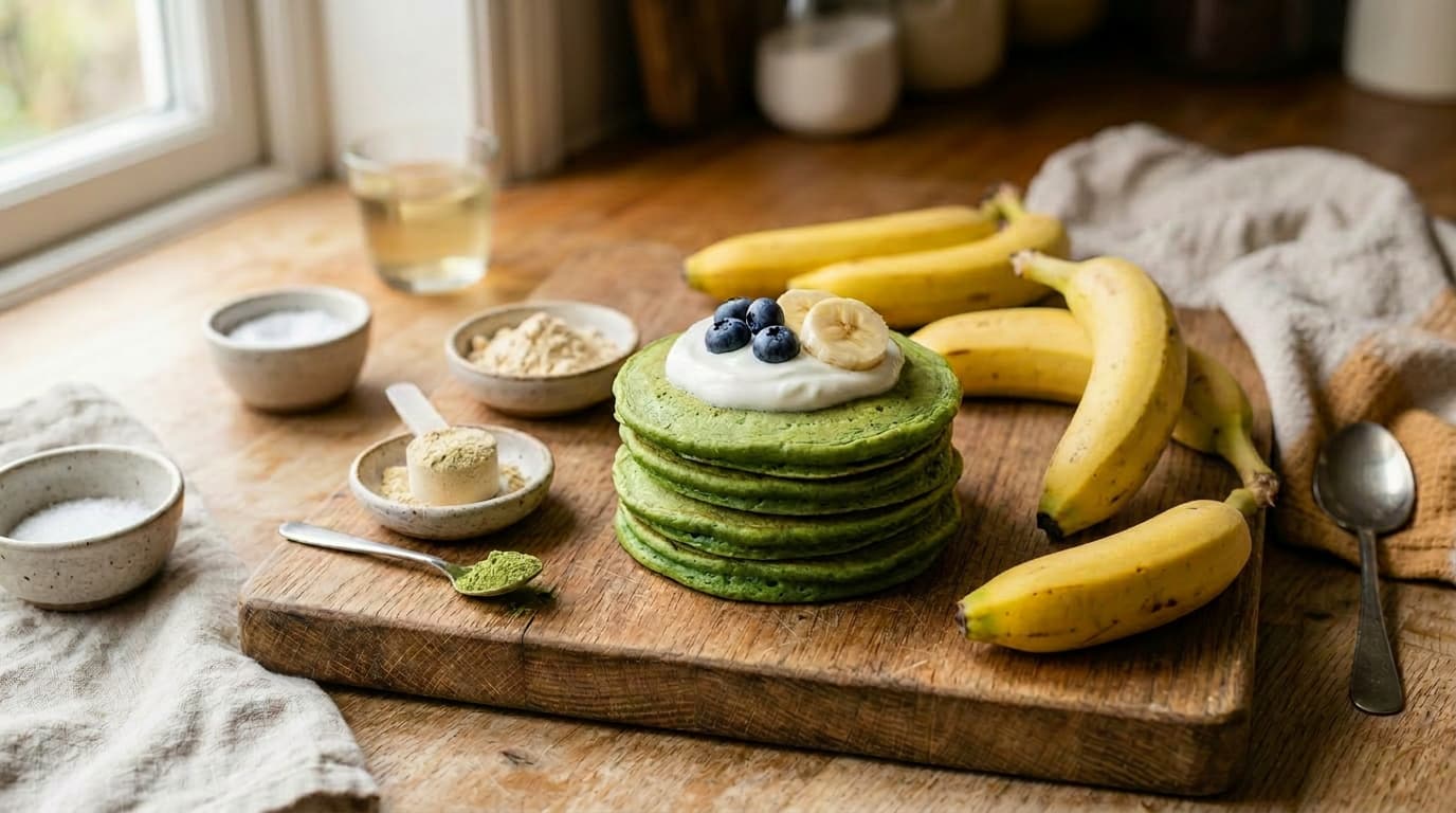Green Protein Pancakes