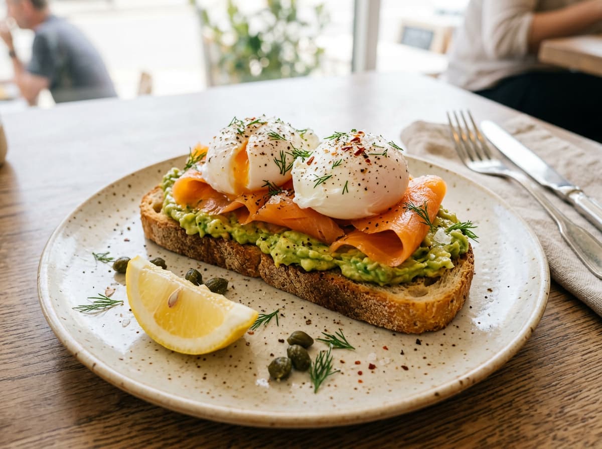 Smoked Salmon & Avocado Eggs