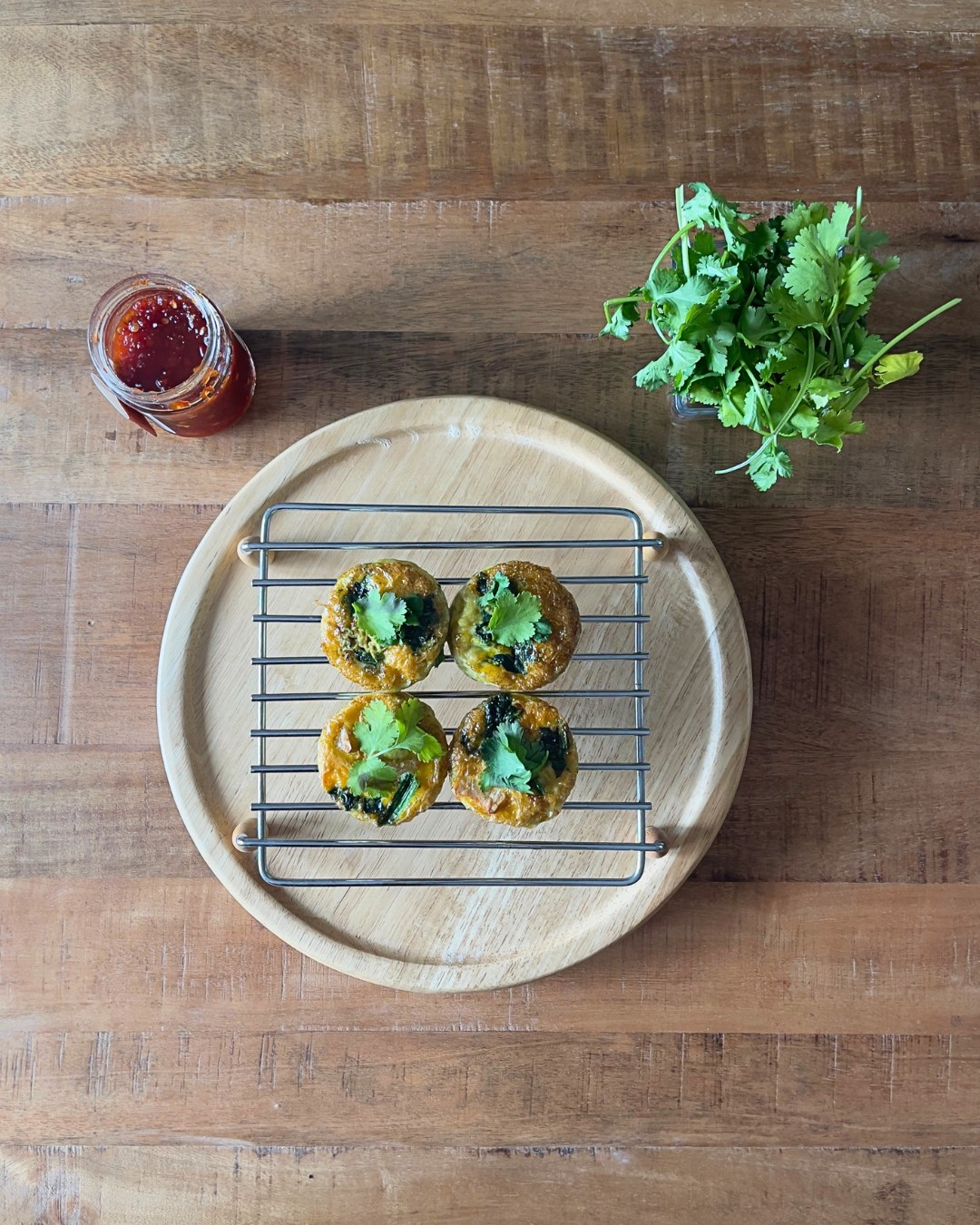 Tempeh, Egg & Spinach Muffins