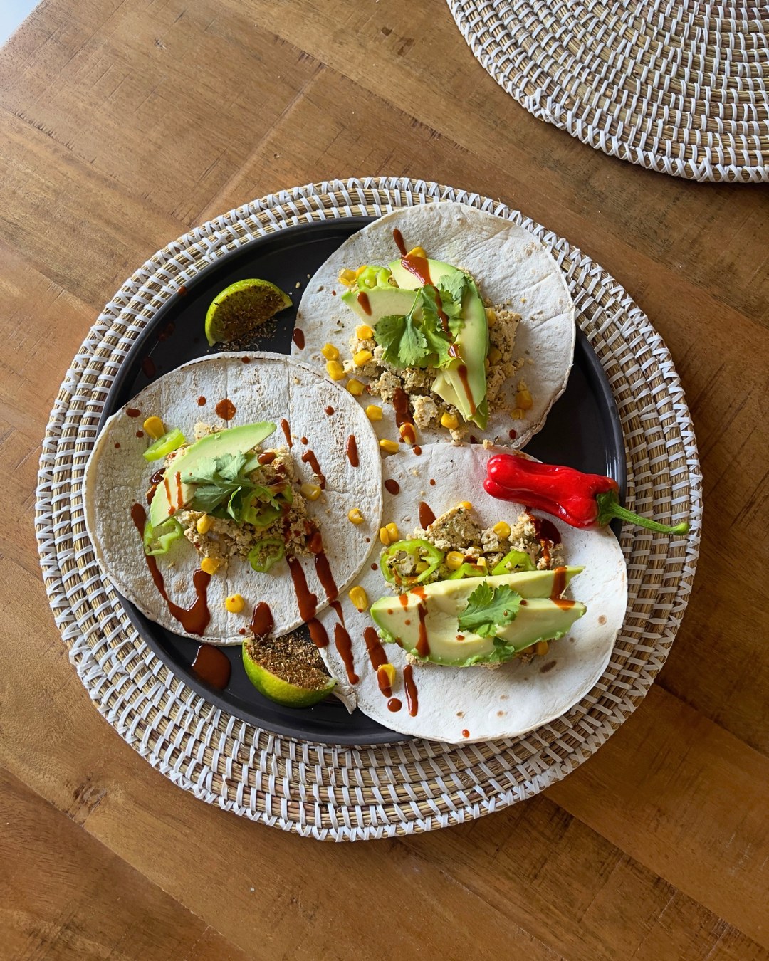 Sriracha Tofu Tacos